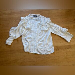 Alice blue boho lace button up
Blouse XL